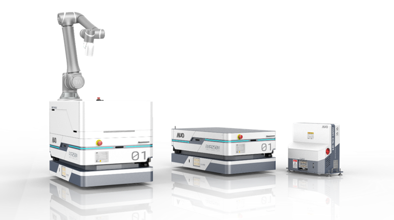 hth·华体數位開發的自主式移動機器人（AMR250M），搭配全向輪並結合AI演算法、2D LiDAR、3D攝影機等技術，協助客戶實現產線全自動化